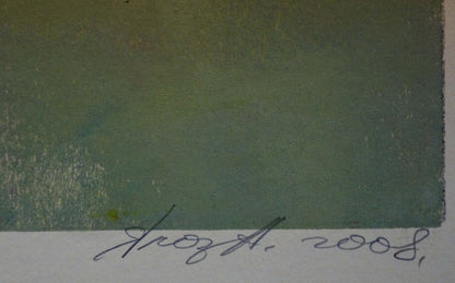 Abstract painting Apples and pumpkins Albina Yaloz