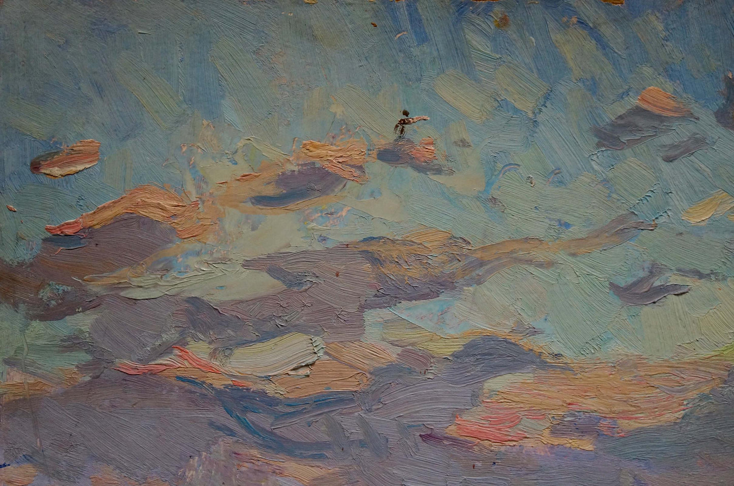 Oil painting The road to the city Shepetovsky Vitaly Yakovlevich