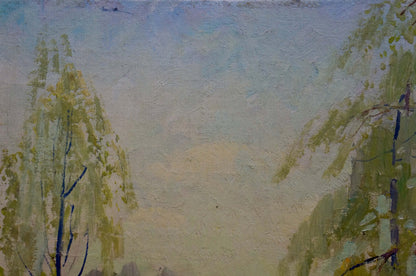 Oil painting Birch thicket Shepetovsky Vitaly Yakovlevich