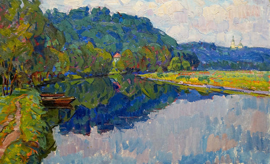 Oil painting Natural landscape Chegodar Vasily Dmitrievich
