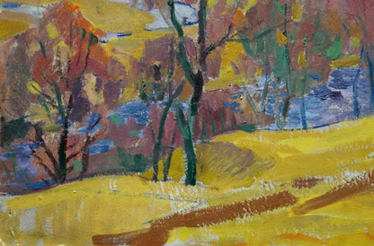 Oil painting It's a nasty day Scriabin Petr Dmitrievich