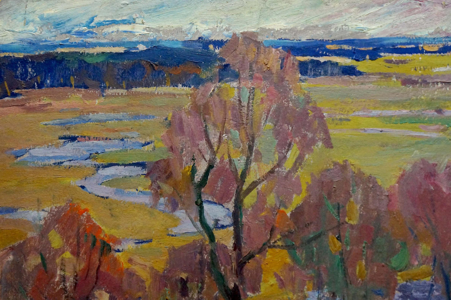Oil painting It's a nasty day Scriabin Petr Dmitrievich