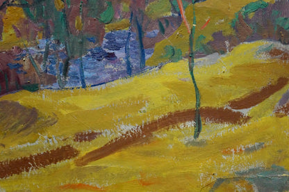 Oil painting It's a nasty day Scriabin Petr Dmitrievich