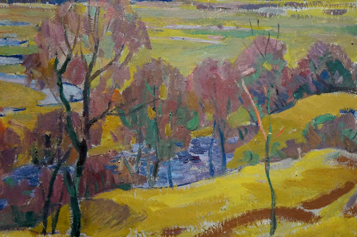 Oil painting It's a nasty day Scriabin Petr Dmitrievich