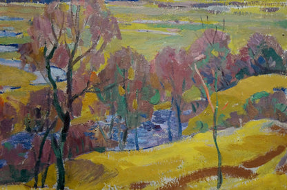 Oil painting It's a nasty day Scriabin Petr Dmitrievich