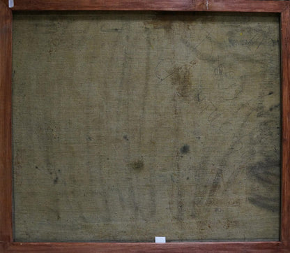 Abstract oil painting Portrait of a naked girl Elena Shchekina