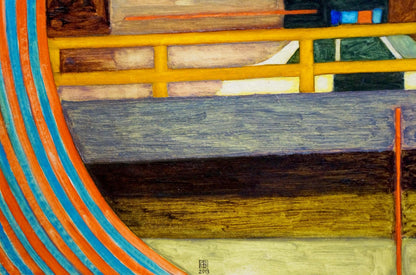 Abstract oil painting Care Pitsykevych Eugene