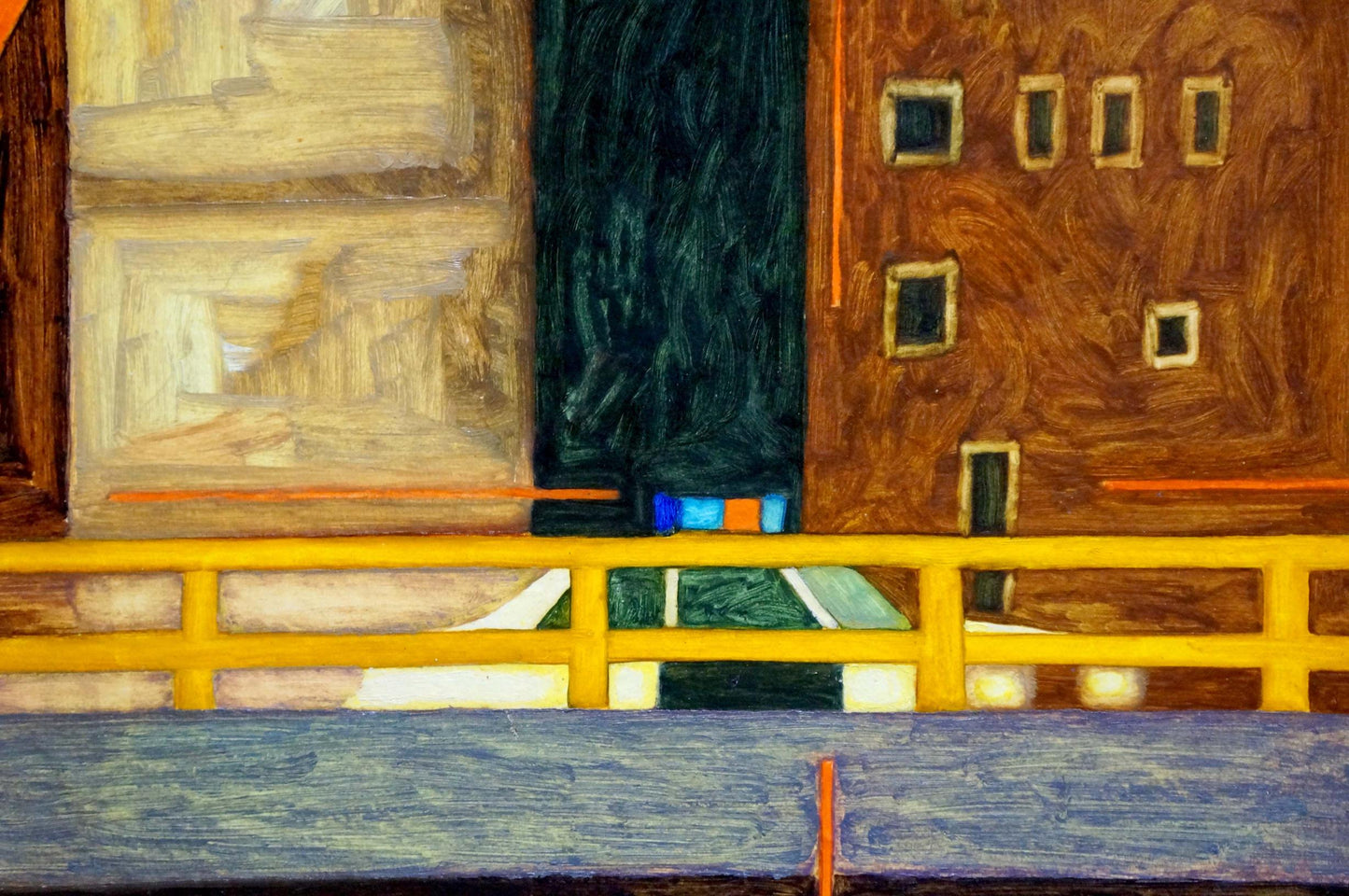 Abstract oil painting Care Pitsykevych Eugene