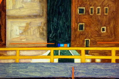 Abstract oil painting Care Pitsykevych Eugene