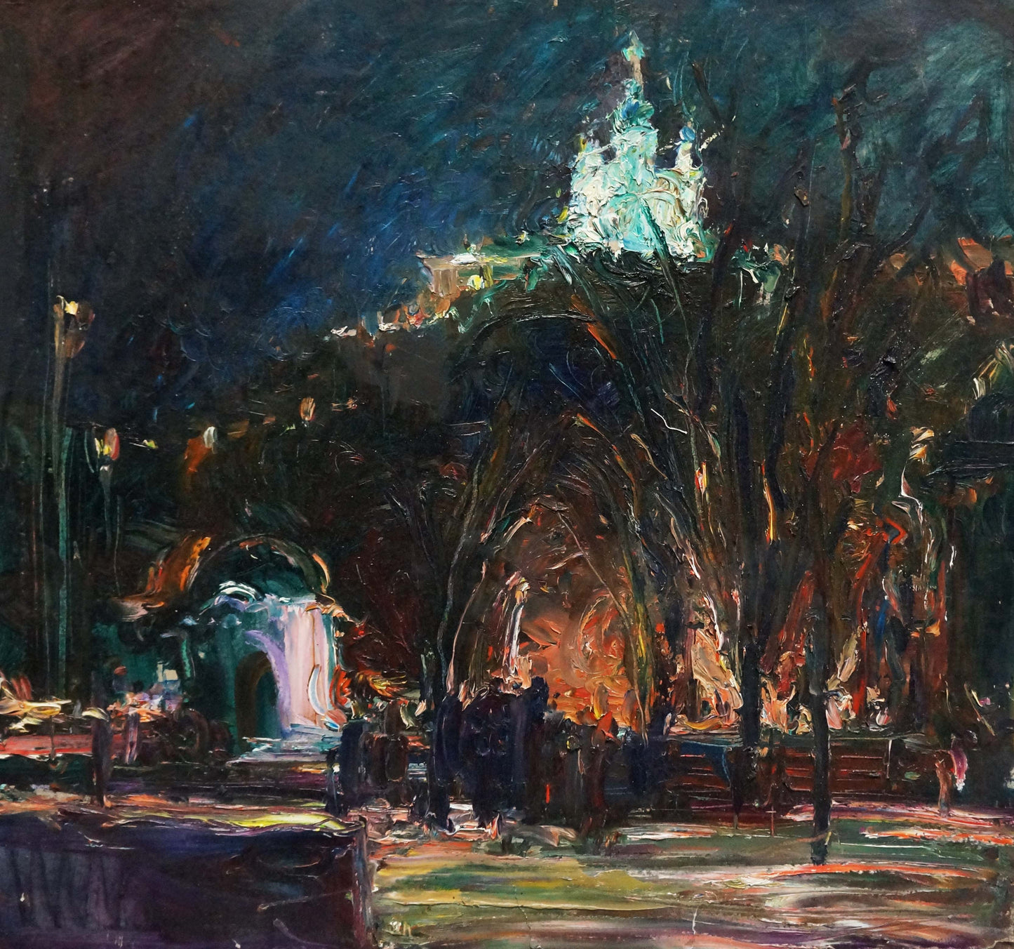 Oil painting Night landscape Klimenko Alexander Ivanovich