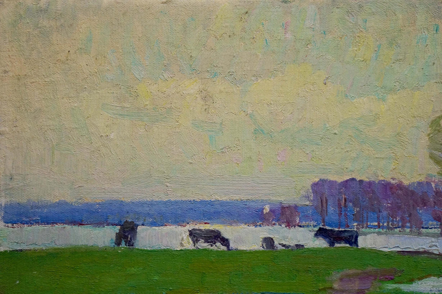 Oil painting After the rain Shepetovsky Vitaly Yakovlevich