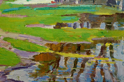 Oil painting After the rain Shepetovsky Vitaly Yakovlevich