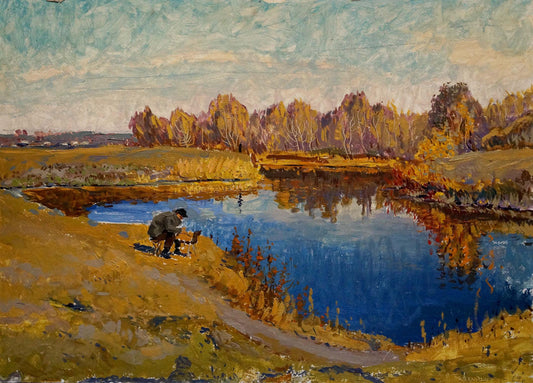 Oil painting Autumn landscape Pavlyuchenko Vladimir