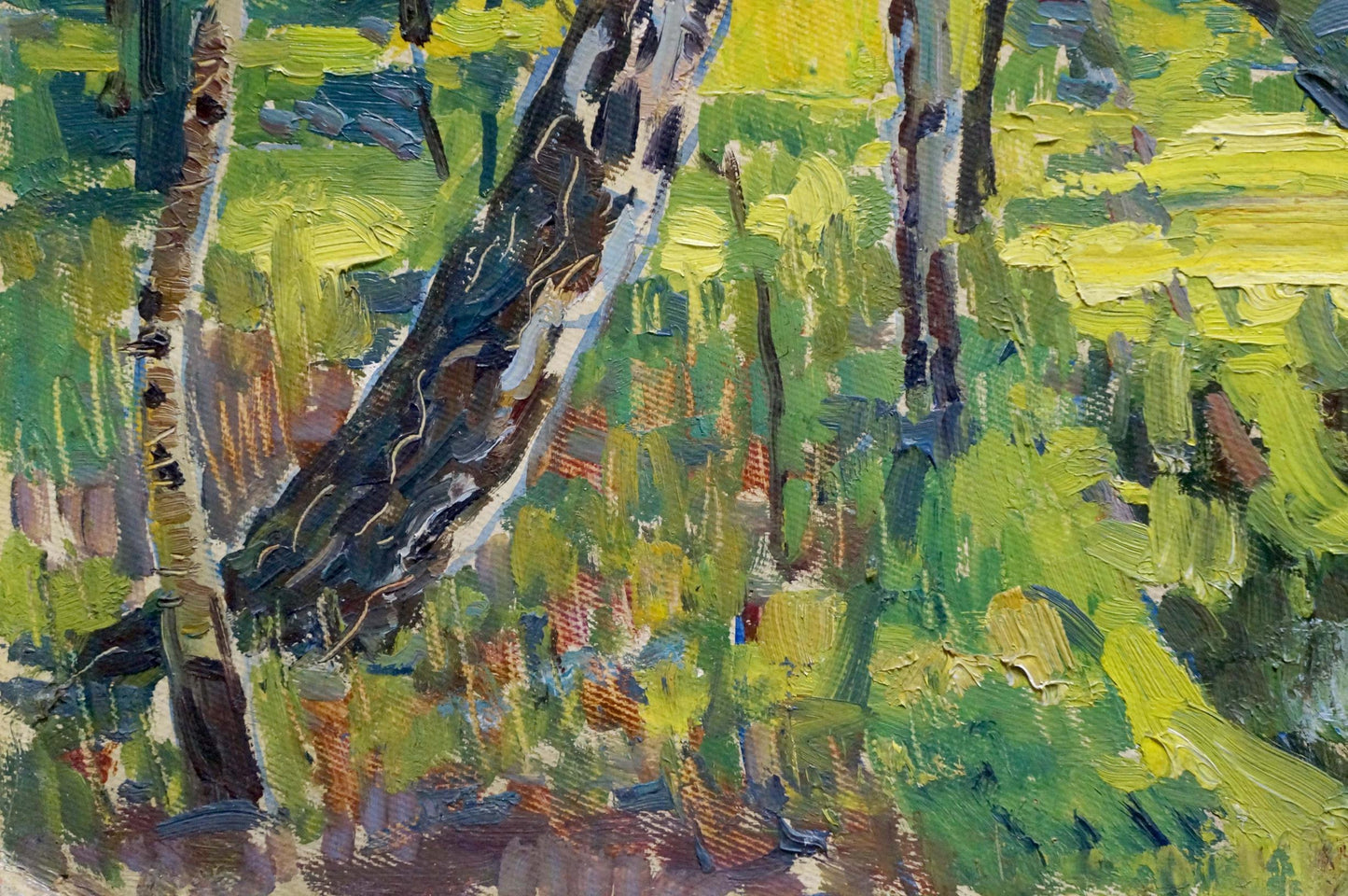 Oil painting Forest landscape Pavlyuchenko Vladimir