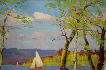 Oil painting landscape Dobrzhansky Victor Mikhailovich