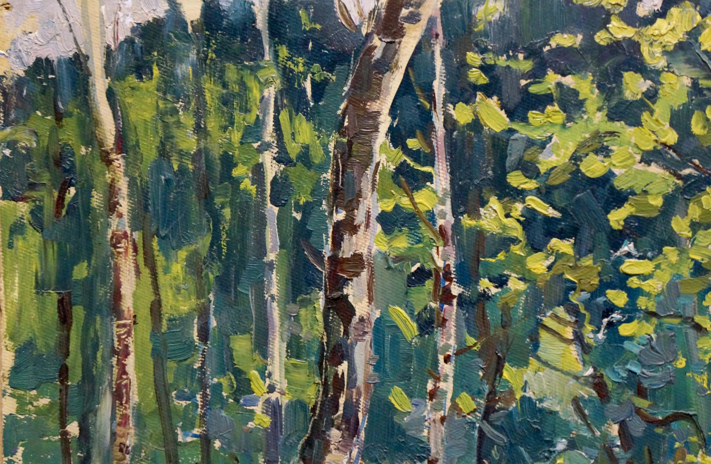 Oil painting Forest landscape Pavlyuchenko Vladimir
