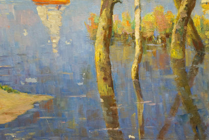 Oil painting landscape Dobrzhansky Victor Mikhailovich