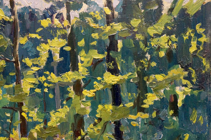 Oil painting Forest landscape Pavlyuchenko Vladimir