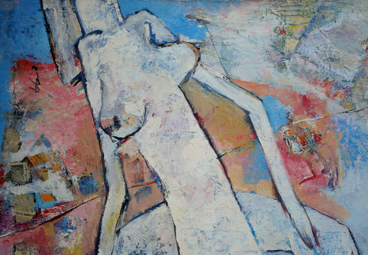 Abstract oil painting Tenderness Kryukov Vasily Ivanovich