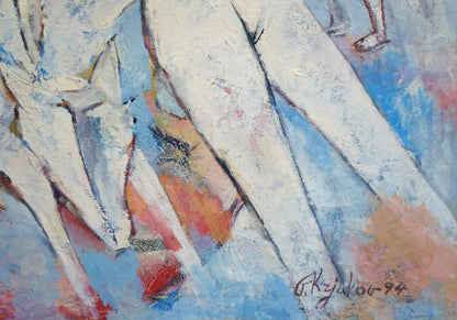 Abstract oil painting Tenderness Kryukov Vasily Ivanovich