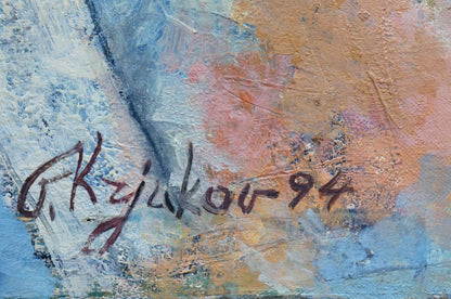 Abstract oil painting Tenderness Kryukov Vasily Ivanovich