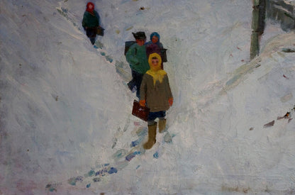 Oil painting Winter Prished'ko Grigoriy Dmitriyevich