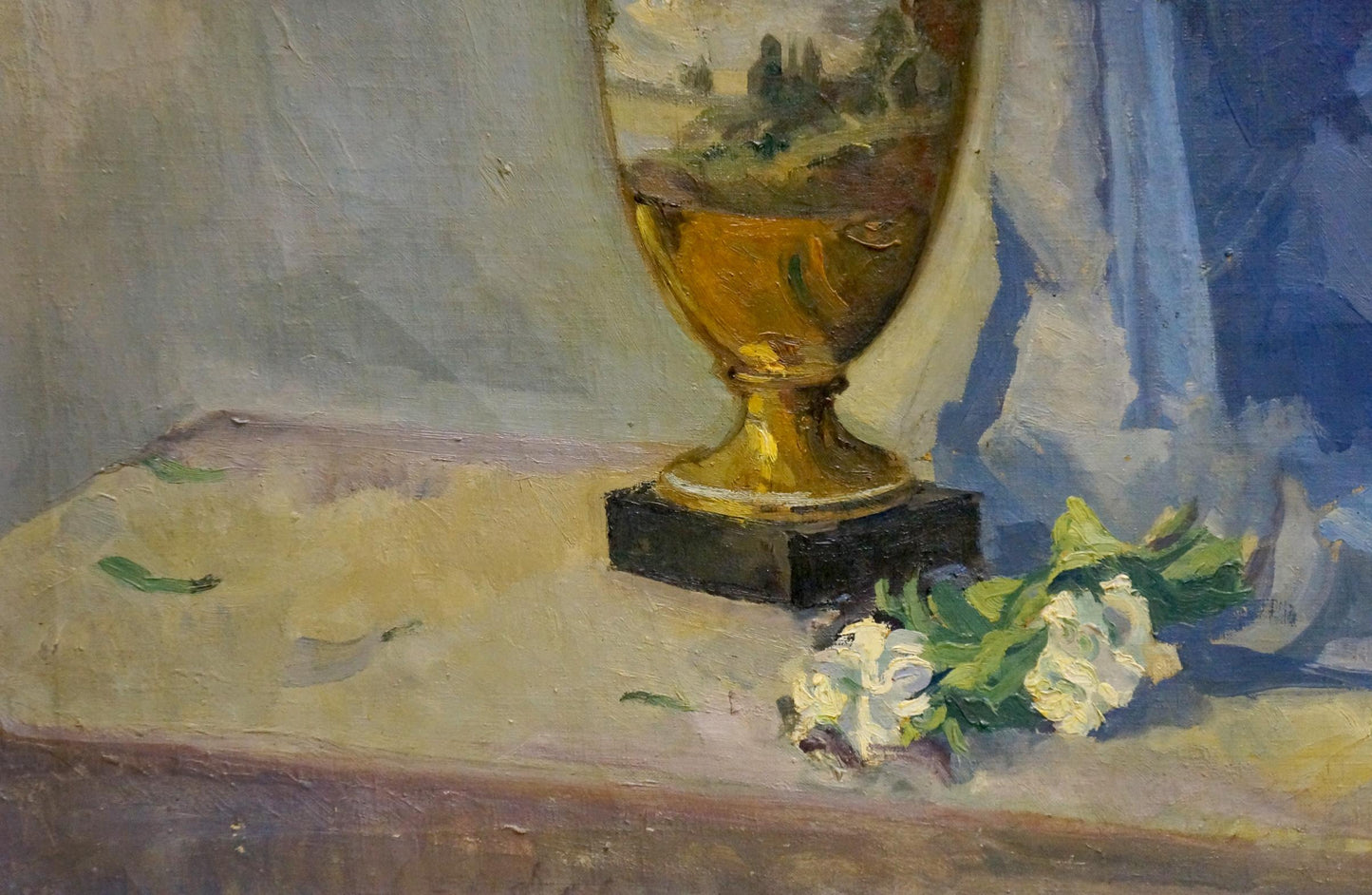Oil painting Bouquet Presented in a Vase Maria Glushchenko