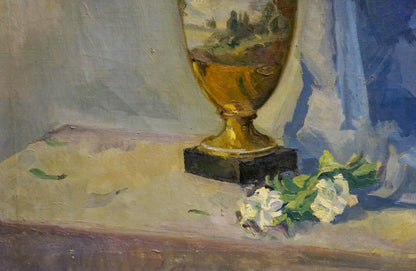 Oil painting Bouquet Presented in a Vase Maria Glushchenko
