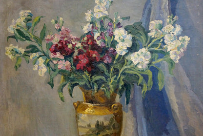 Oil painting Bouquet Presented in a Vase Maria Glushchenko