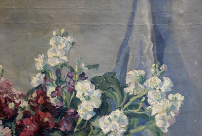 Oil painting Bouquet Presented in a Vase Maria Glushchenko