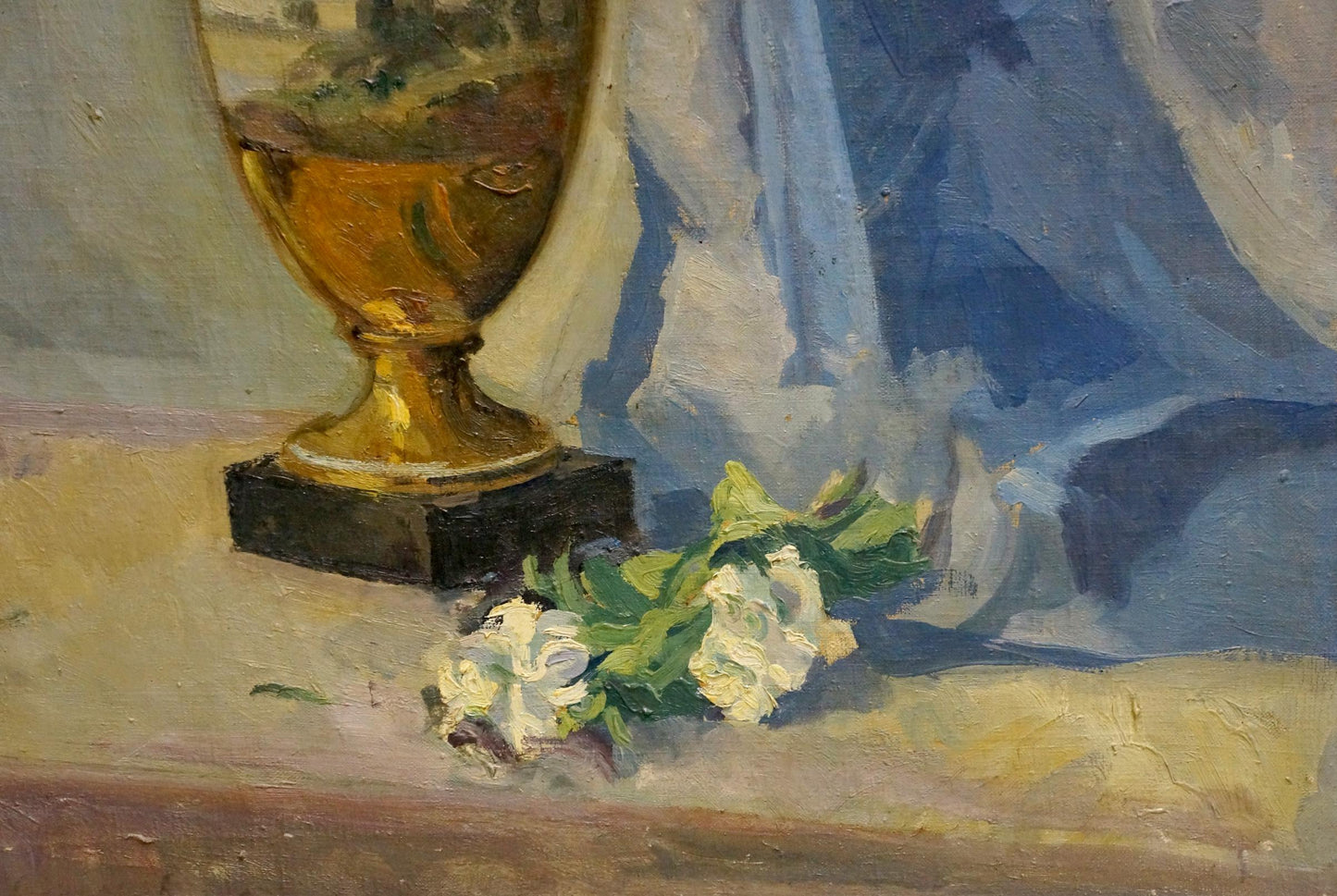 Oil painting Bouquet Presented in a Vase Maria Glushchenko