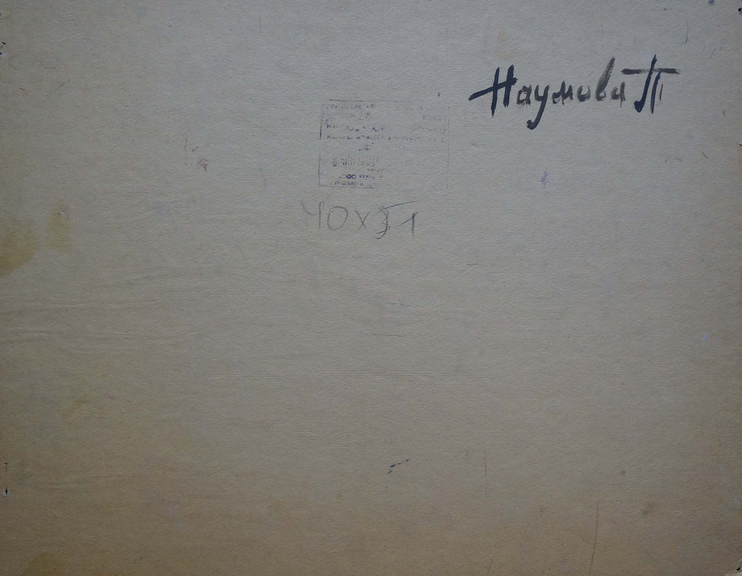 Oil painting Fog Naumova Tamara Sergeevna