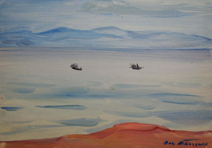 Oil painting It is getting dark Tkachenko Valentin Yakovlevich