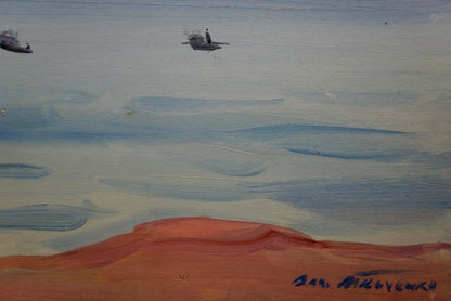 Oil painting It is getting dark Tkachenko Valentin Yakovlevich