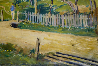 Oil painting Landscape of the village Kontratovich Ernest Rudolfovich