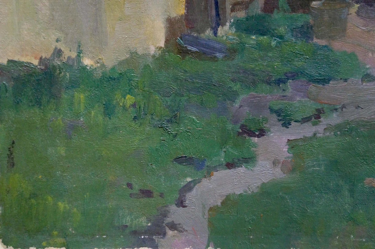 Oil painting Native home Gantman Moisei Faybovich