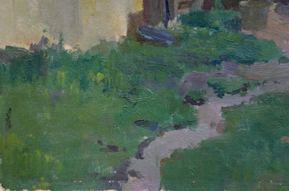 Oil painting Native home Gantman Moisei Faybovich