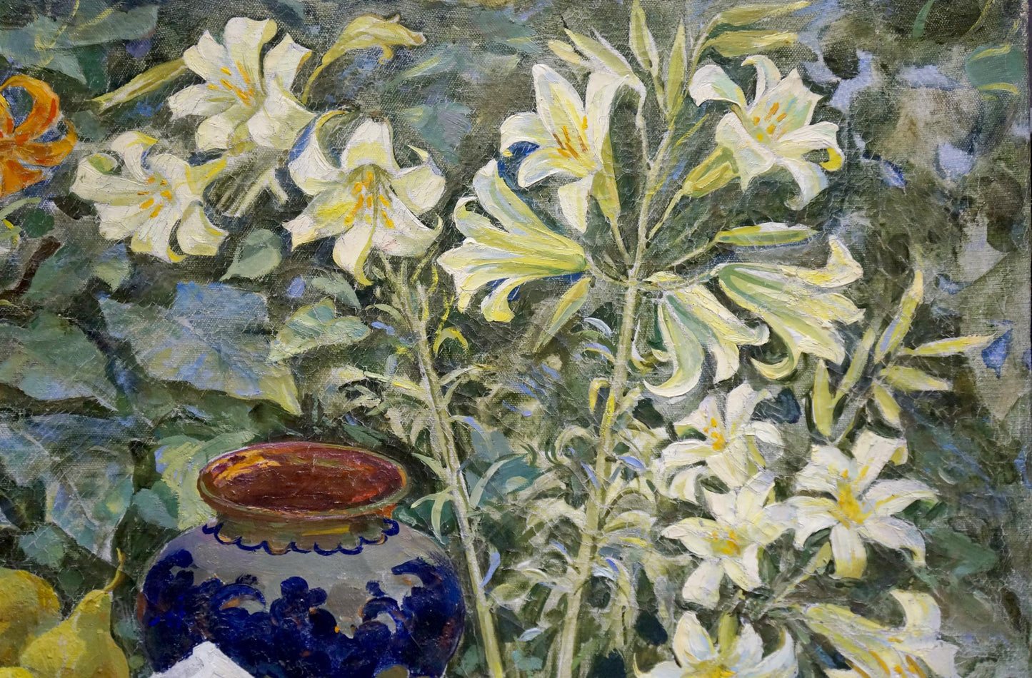 Oil painting Fruit bench Bondarenko Svetlana Vladimirovna