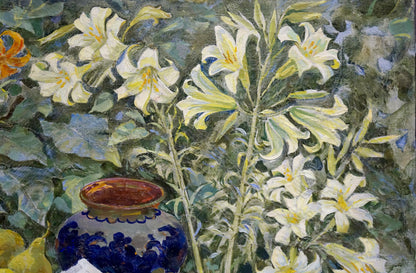 Oil painting Fruit bench Bondarenko Svetlana Vladimirovna