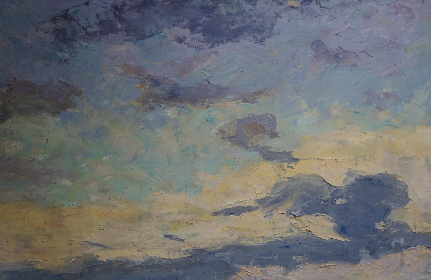 Oil painting Evening landscape Tyukha Ivan Andreevich