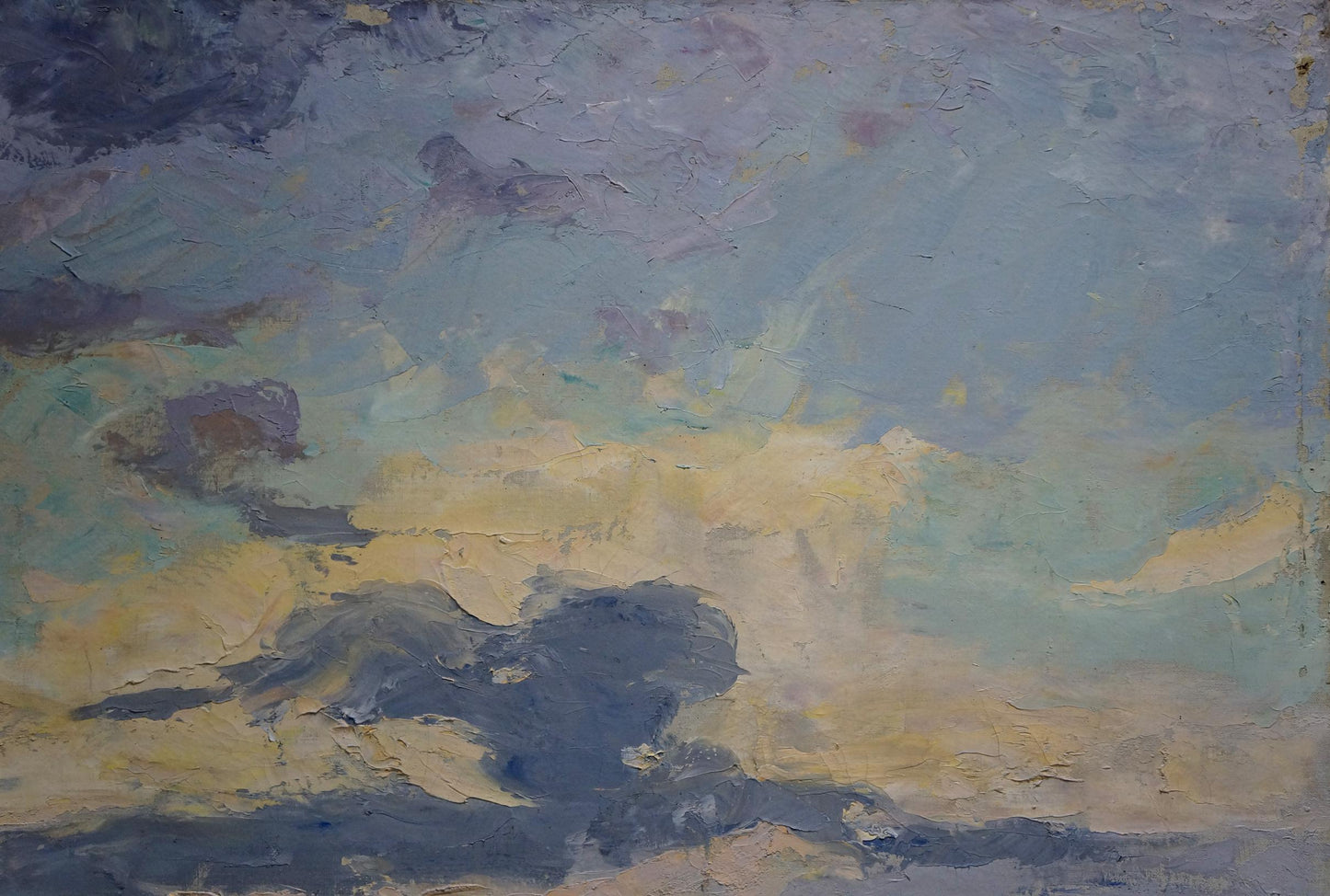 Oil painting Evening landscape Tyukha Ivan Andreevich