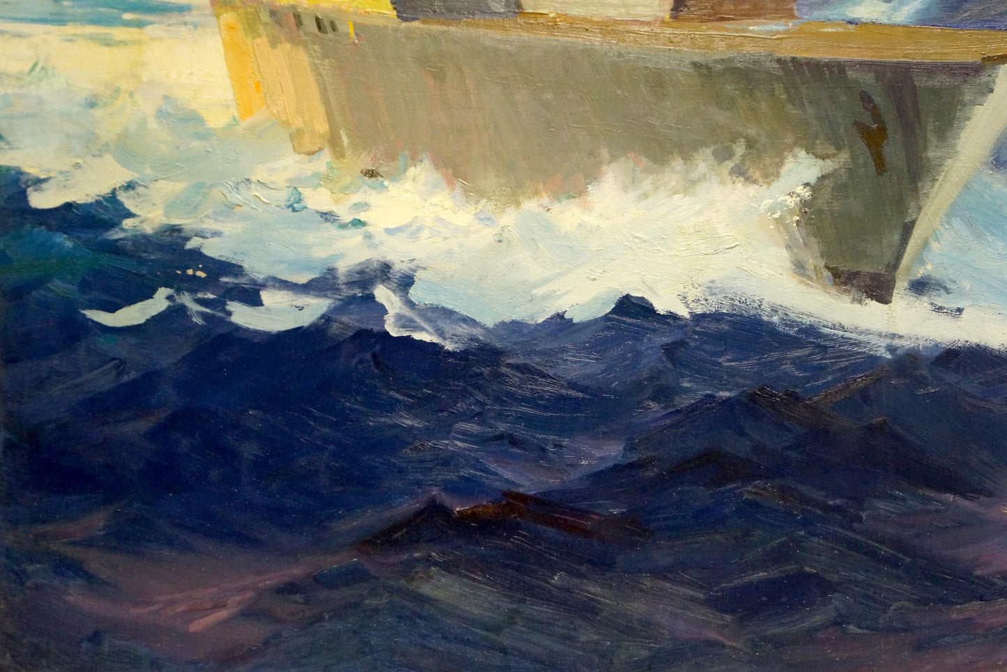 Oil painting Warships Filippov Konstantin Fedotovich