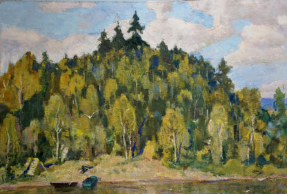 Oil painting Near the shore Nesterenko Boris Grigorievich
