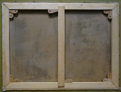 Oil painting Landscape overlooking the city Semykina Lyudmila Nikolaevna