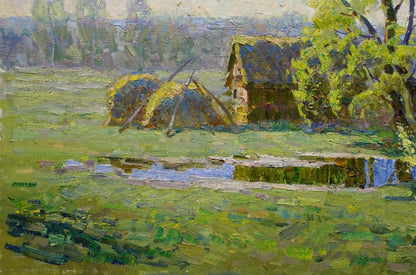 Oil painting In April Belsky Vladimir Mikhailovich