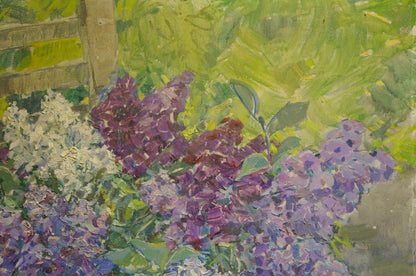 Oil painting Lilacs Dragomirova Nina Stepanovna