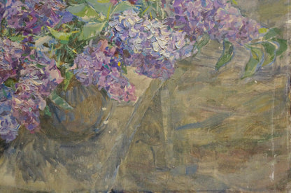 Oil painting Lilacs Dragomirova Nina Stepanovna