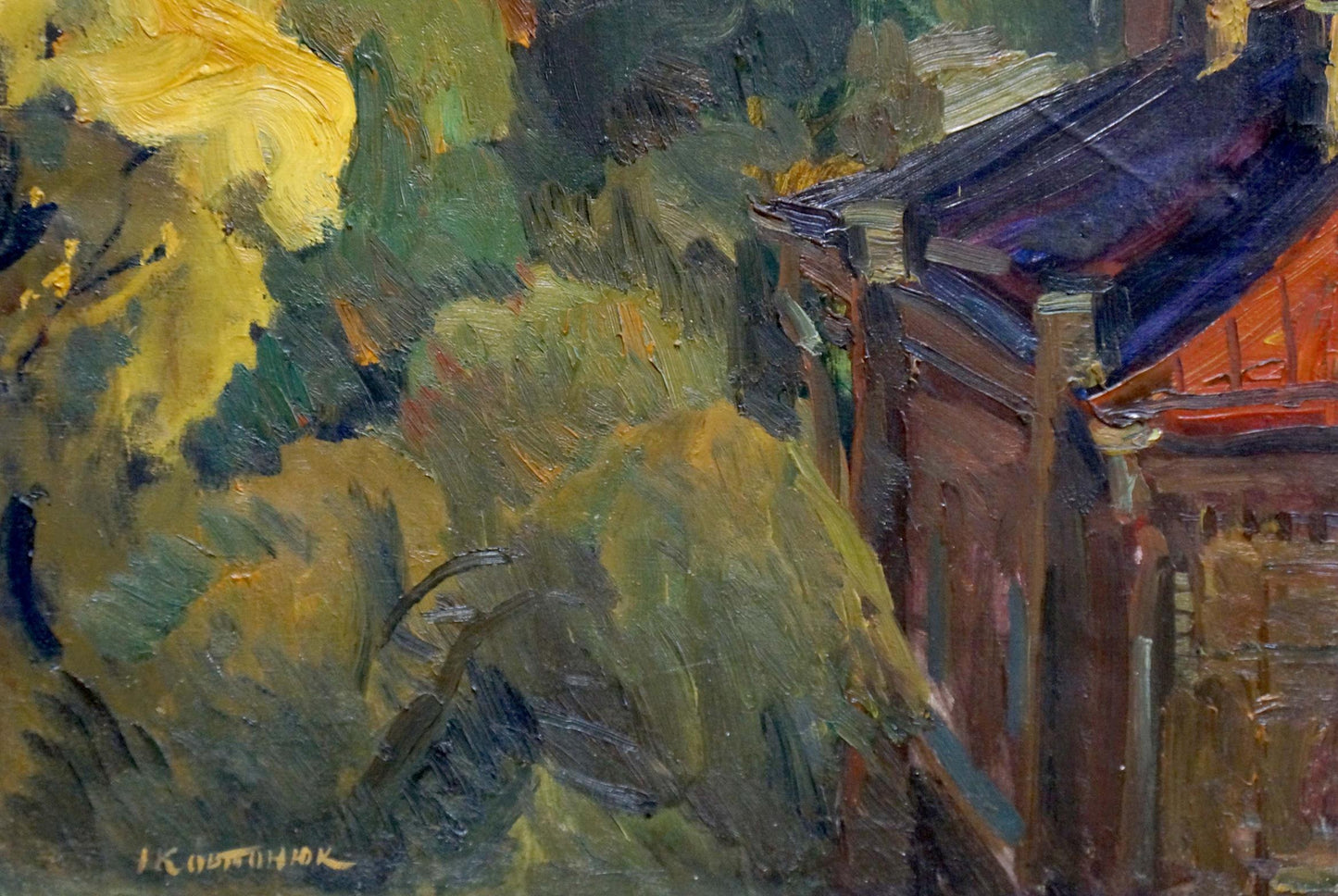 Oil painting Urban landscape Kovtonyuk Ivan Anan'yevich