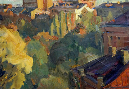 Oil painting Urban landscape Kovtonyuk Ivan Anan'yevich