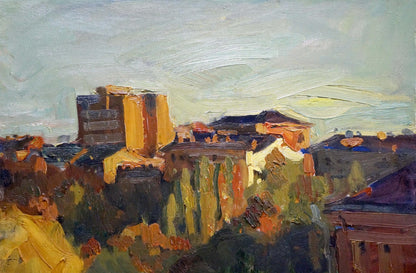 Oil painting Urban landscape Kovtonyuk Ivan Anan'yevich